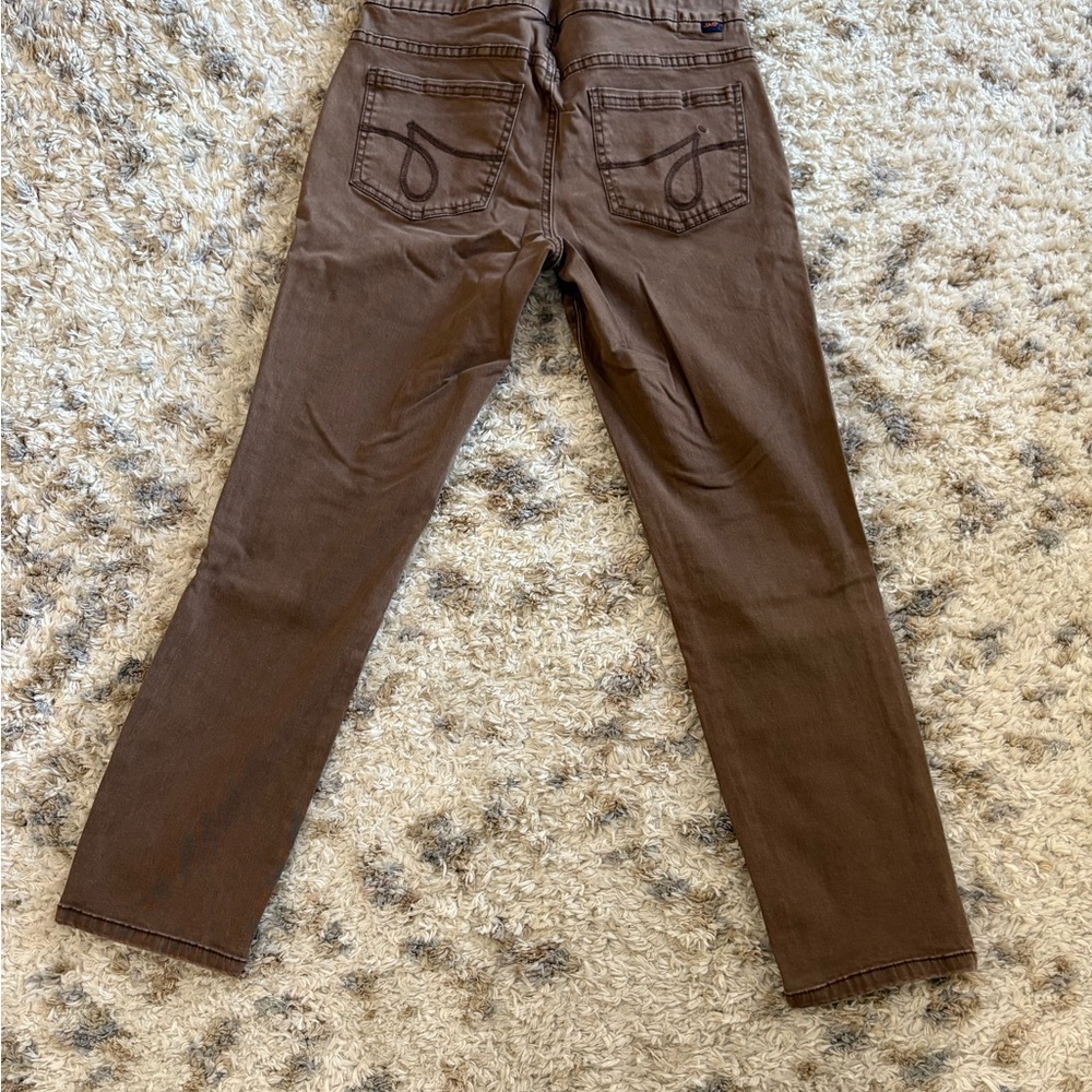 Jag Jeans High Rise Slim Ankle Pants - Tan - Picture 2 of 8